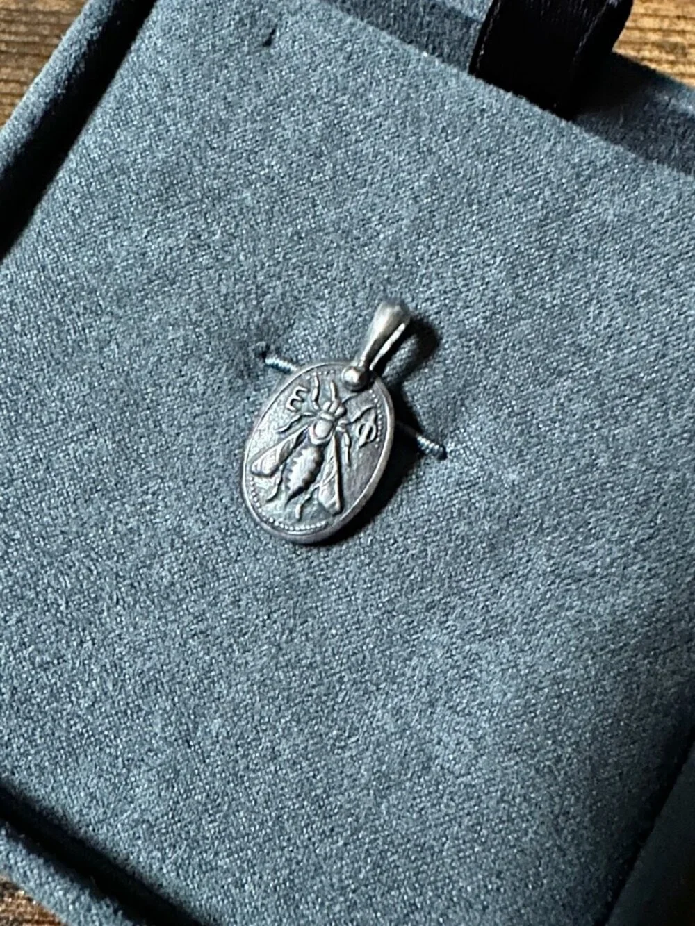 David Yurman Petrvs Bee Pendant Amulet in Sterling Silver